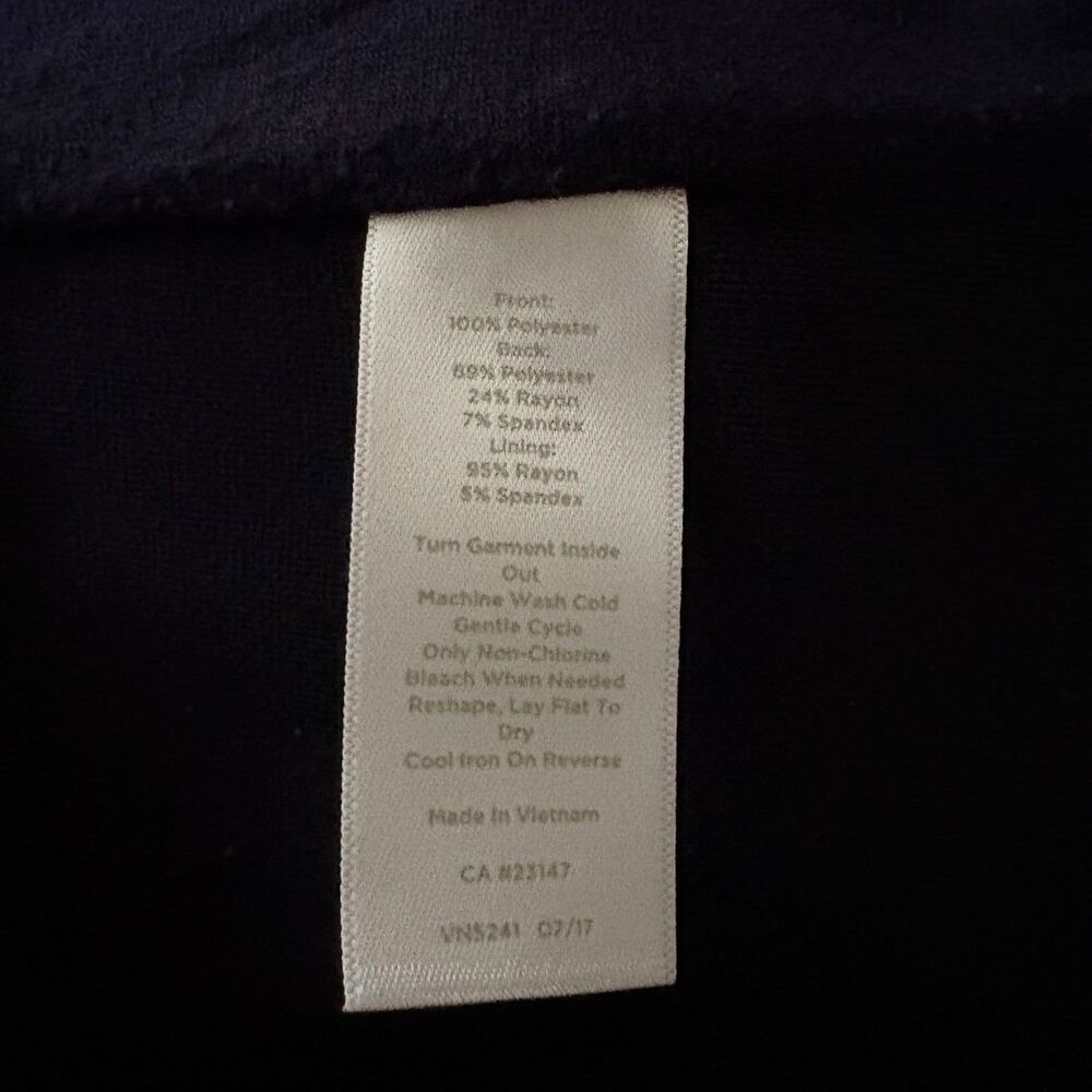 RSVP by Talbots Navy Blue Sequin Polka Dot Sleeveless Blouse Chic Party Size XL - Picture 5 of 5